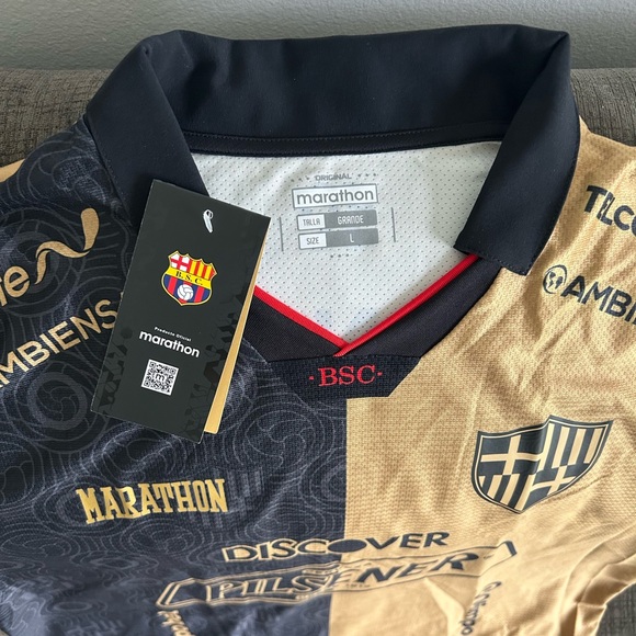 Marathon Authentic Barcelona Guayaquil Ecuador 2024 Jersey Men’s Sz: L - Picture 5 of 7